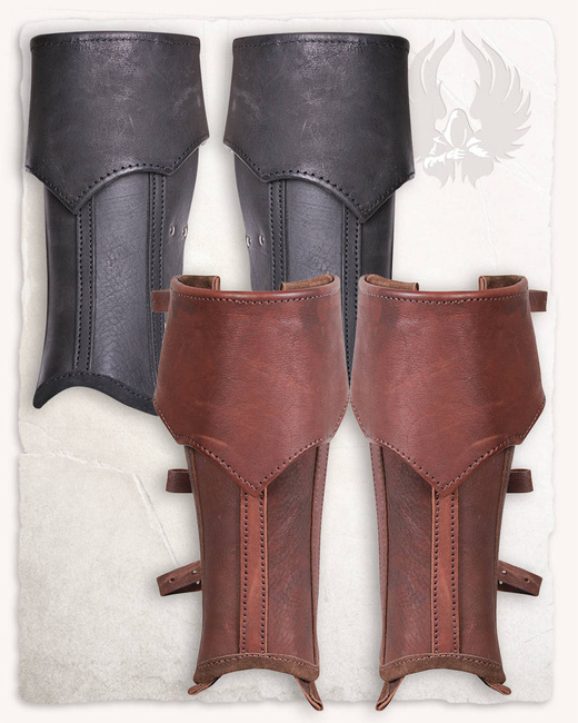 Randulf Gaiters Brown - skórzane czapsy