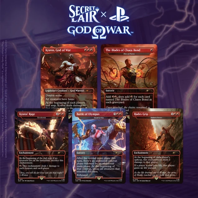Magic the Gathering Secret Lair x PlayStation: God of War: Greek english