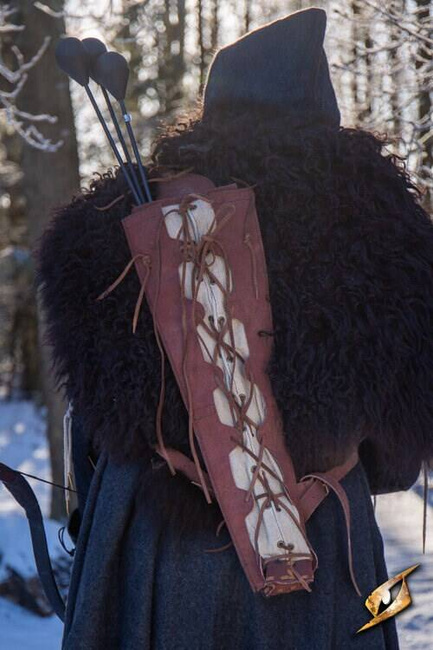 Imperial Quiver - Suede - Brown- Kołczan do strzał larpowych