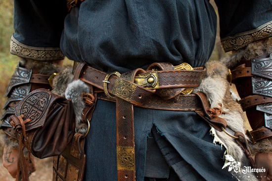Raider belt - Brown - skórzany pas