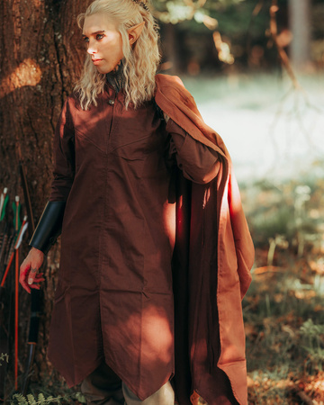Arantir Tunic - Brown - bawełniana tunika