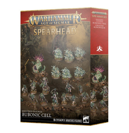 Age of Sigmar: Spearhead Maggotkin of Nurgle Bubonic Cell [18 modeli]