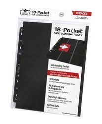 18-Pocket Side-Loading Supreme Pages Standard Size Black (10)