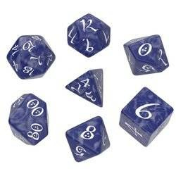 Kości RPG Klasyczne Kobaltowo-białe (7)