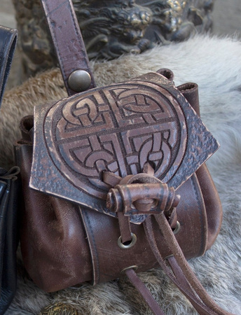 Nordic leather bag - Brown - skórzana kaletka