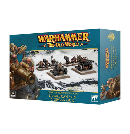 Warhammer: The Old World Dwarfen Mountain Holds Dwarf Cannon And Organ Gun