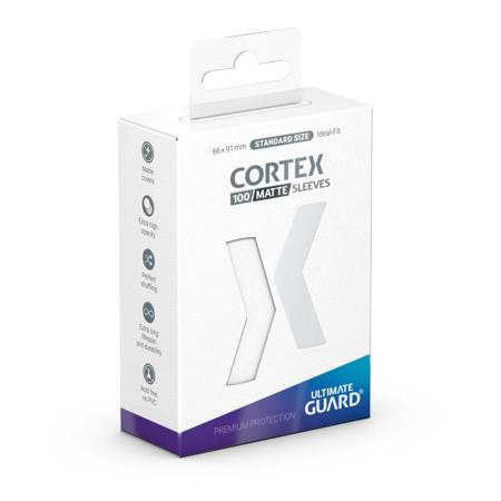 CORTEX Matte Sleeves Standard Size White (100)