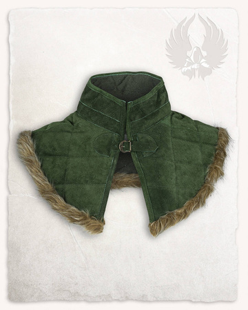 Nimue Lined Collar Suede - Green