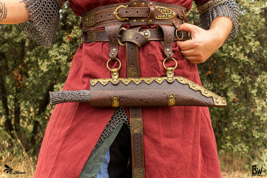 Seax scabbard - Brown - pochwa na seax