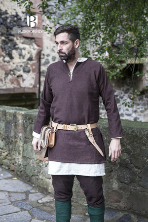 Short tunic Erik - brown