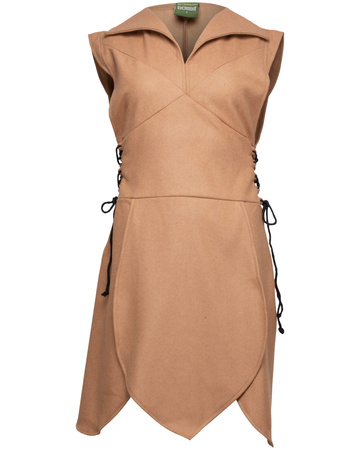 Galatea Tunic Wool - Light Brown - tunika wełniana