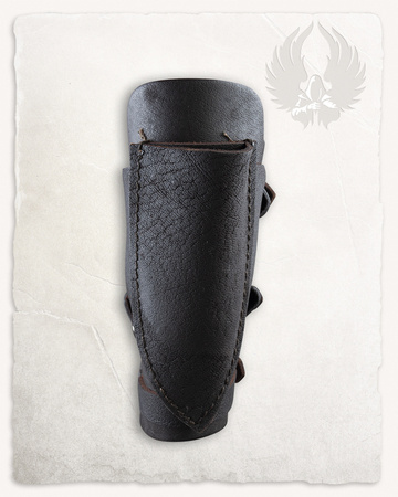 Geralt Bracers with Throwing Dagger Holder - Left - Brown