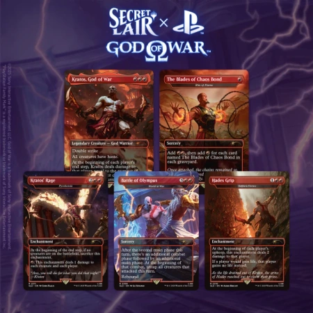 Magic the Gathering Secret Lair x PlayStation: God of War: Greek english
