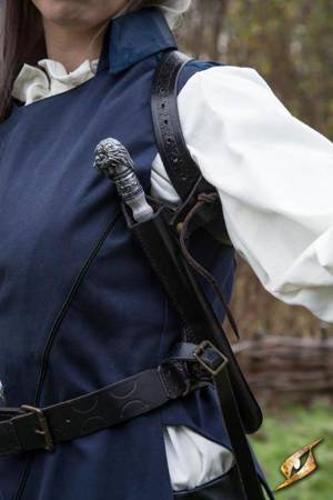 Wand Shoulder Holster - Black Leather