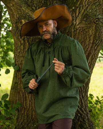 Ansgar Shirt Canvas - Green - koszula bawełniana