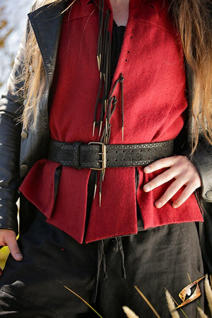 Hunter Belt Suede 142 cm - Black - Zamszowy pas