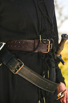 Hunter Belt 142 cm - Black - skórzany pas