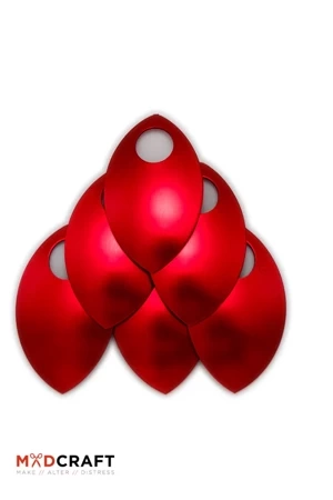 Aluminium Scales - Red - aluminiowe łuski