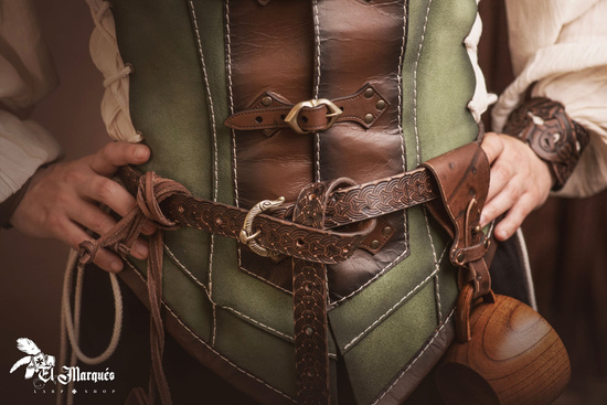 Mercenary Belt - Brown - skórzany pas