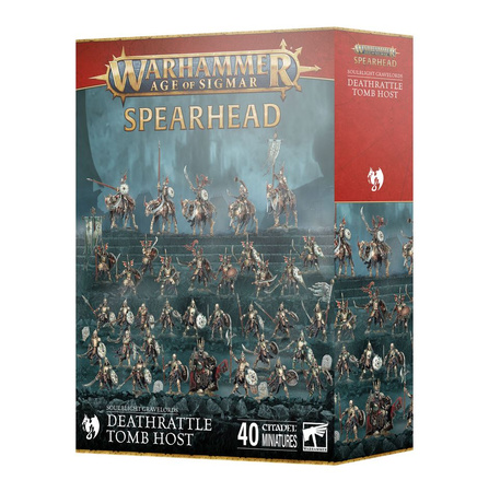 Age of Sigmar: Spearhead Soulblight Gravelords Deathrattle Tomb Host [40 modeli]