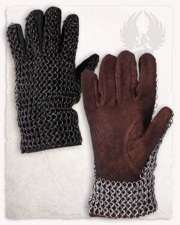 Richard Chainmail Gloves - Browned