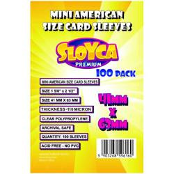 Koszulki na karty SLOYCA Mini American Premium 41x63mm (100 szt.)