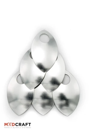 Aluminium Scales - Silver Shiny - aluminiowe łuski