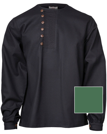 Tymond shirt - Olive - koszula bawełniana