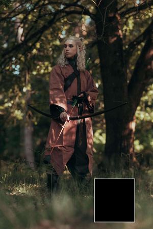 Arantir robe - Black - bawełniany płaszcz