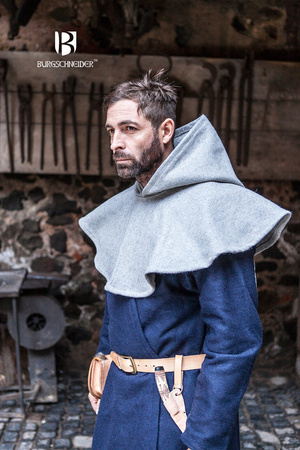 Wool Cowl Cucullus - Grey - wełniany kaptur