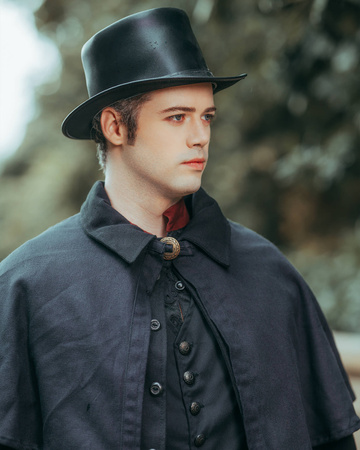 Bron Pelerine Canvas Black - krótka peleryna