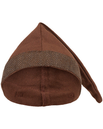 Toki hat canvas - Brown - płócienna czapka 