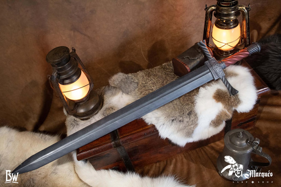 Knight sword 87cm - Green