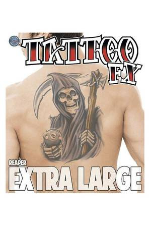 XL Reaper Tattoo - tatuaż tymczasowy
