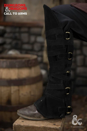 Dungeons & Dragons - Leather Gaiters Type 3 - Black