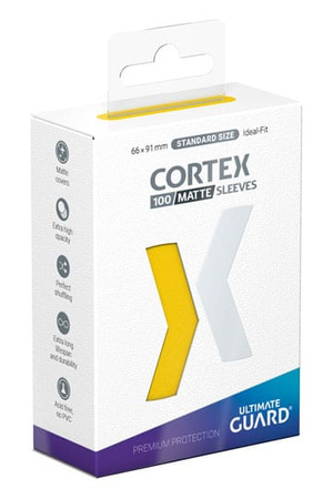 UG CORTEX Matte Sleeves Standard Size  Yellow (100)