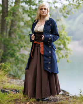 Captain Chad Buccaneer Coat canvas - Blue - bawełniany płaszcz