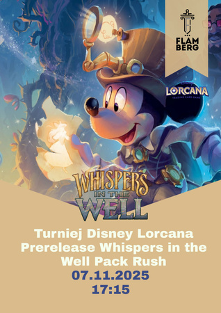 2025.11.07 Disney Lorcana - Sealed Premierowy Whispers In The Well "Friendly" : Pack Rush