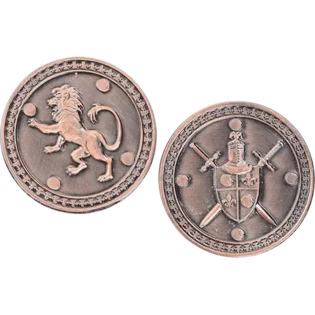 Miedziana królewska moneta