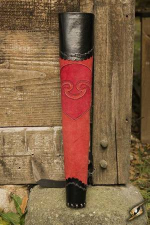 Quiver Archer Red/Black - Kołczan do strzał larpowych