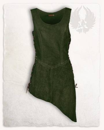 Lunette Tabard Green - zamszowy tabard