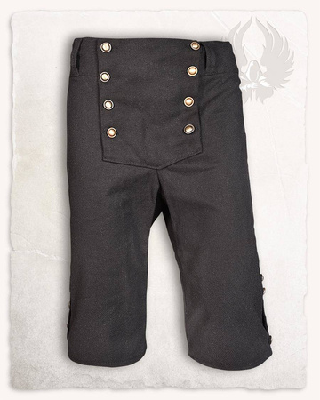 Franklin Shorts Black - płócienne spodnie