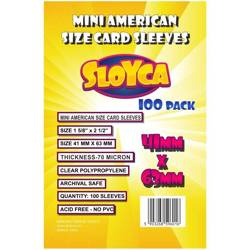 Koszulki na karty SLOYCA Mini American 41x63mm (100 szt.)