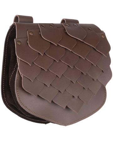 Draco belt bag - Brown - skórzana kaletka