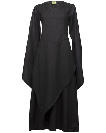 Galatea Dress - Black - suknia bawełniana
