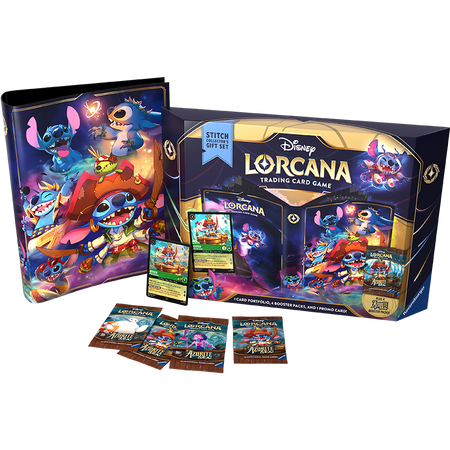 Disney Lorcana: Disney Lorcana: Azurite Sea Gift Set - Zestaw Kolekcjonerski (4 Boostery + Album)