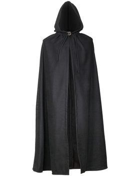 Aaron Cloak wool Black  - wełniana opończa