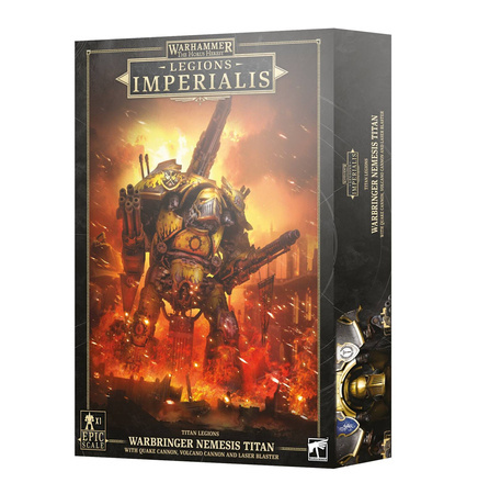 Legions Imperialis: Titan Legions Warbringer Nemesis Titan with Quake Cannon, Volcano Cannon and Laser Blaster
