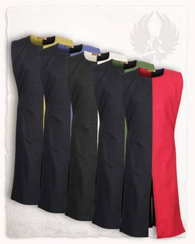 Anton Tabard Bicolour Black/Green - średniowieczny tabard