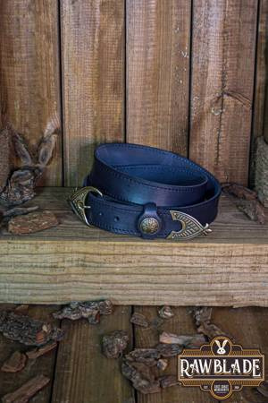 Hrothgar Viking Ornate Belt - Black